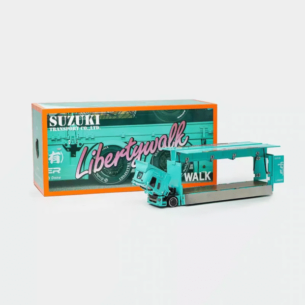 New In Stock Gcd 1:64 Suzuki Liberty Walk Alloy Miniature Diecast Model Scania Double Deck Two Trucks Custom Toys Kids Gift