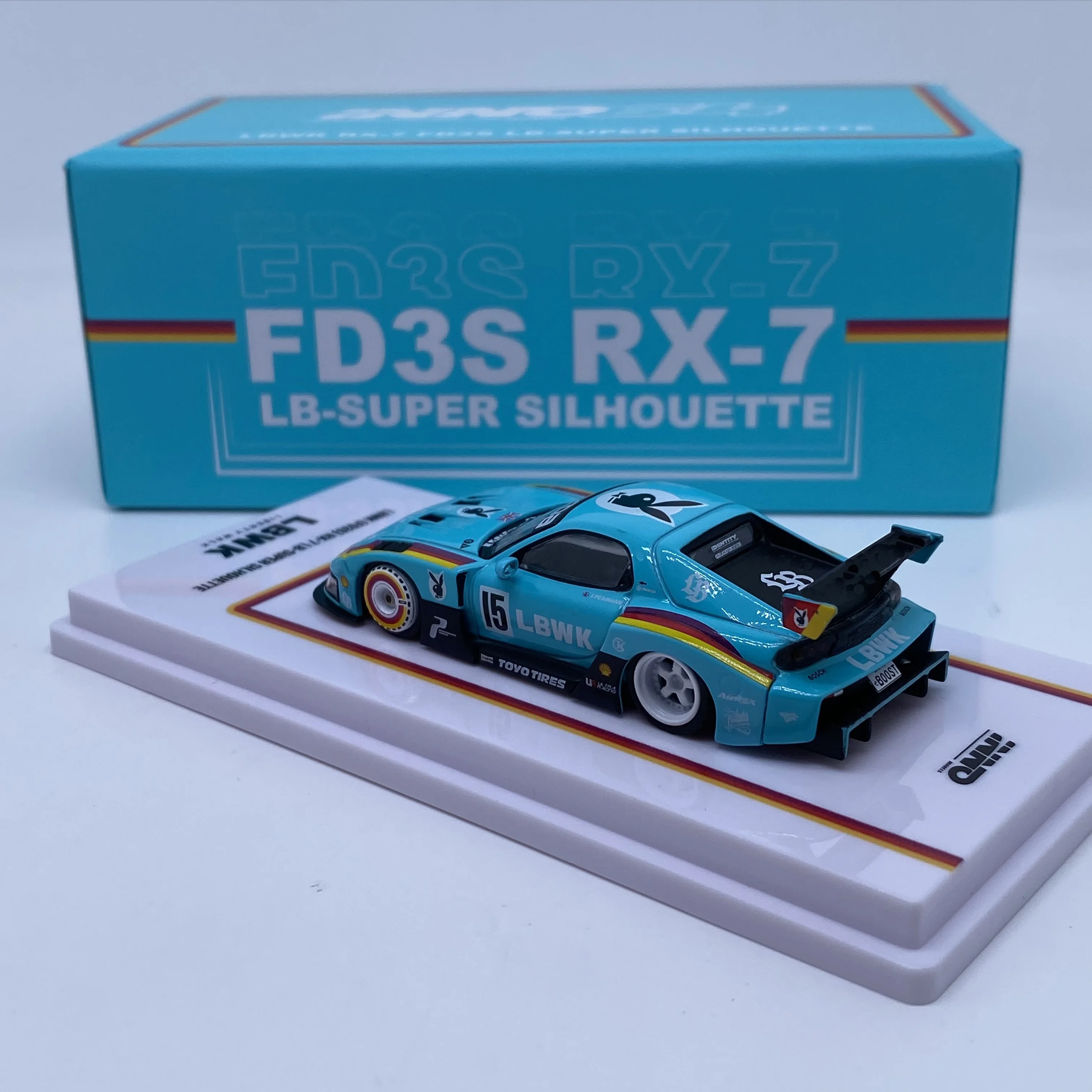 INNO 1/64 Beijing limited HEC Exhibition Rx 7 Hidden Plain Alloy Model - Image 3