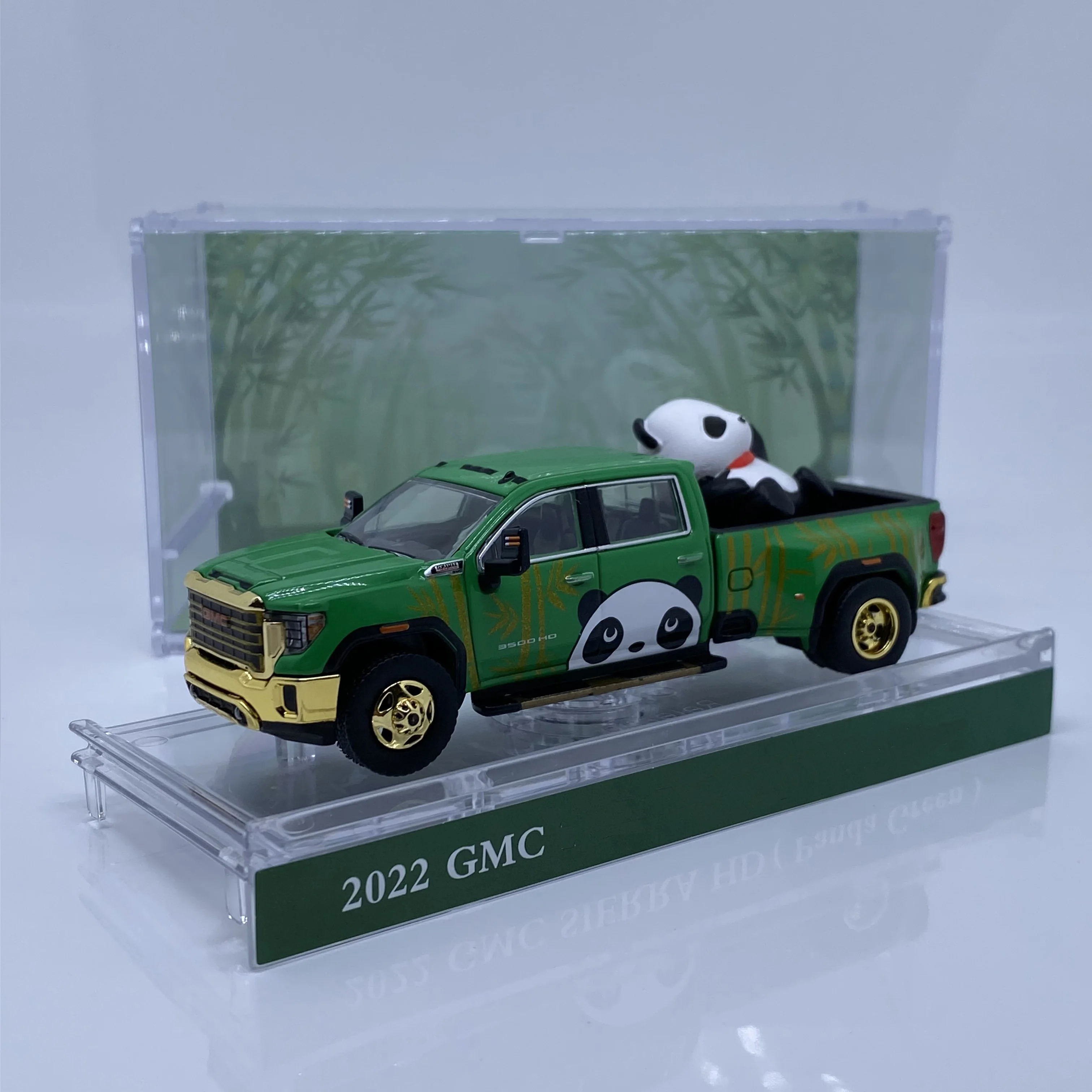 Greenlight 1/64 Hec Beijing Exhibition Limited Gmc Pickup Panda Limited Probability Of Hidden - Image 3