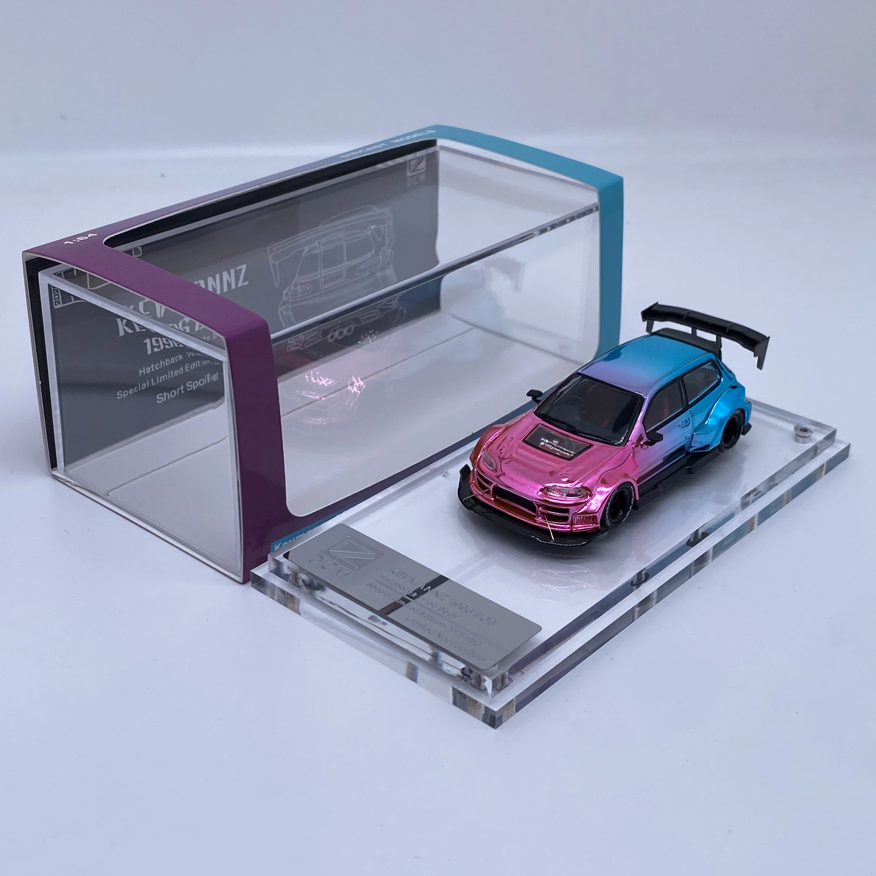 DCM Kevmannz 1996 EG6 Hatchback Wide Body Diecast Metal Model Gifts Signed Free Doll HOBBY EXPO CHINA 2025