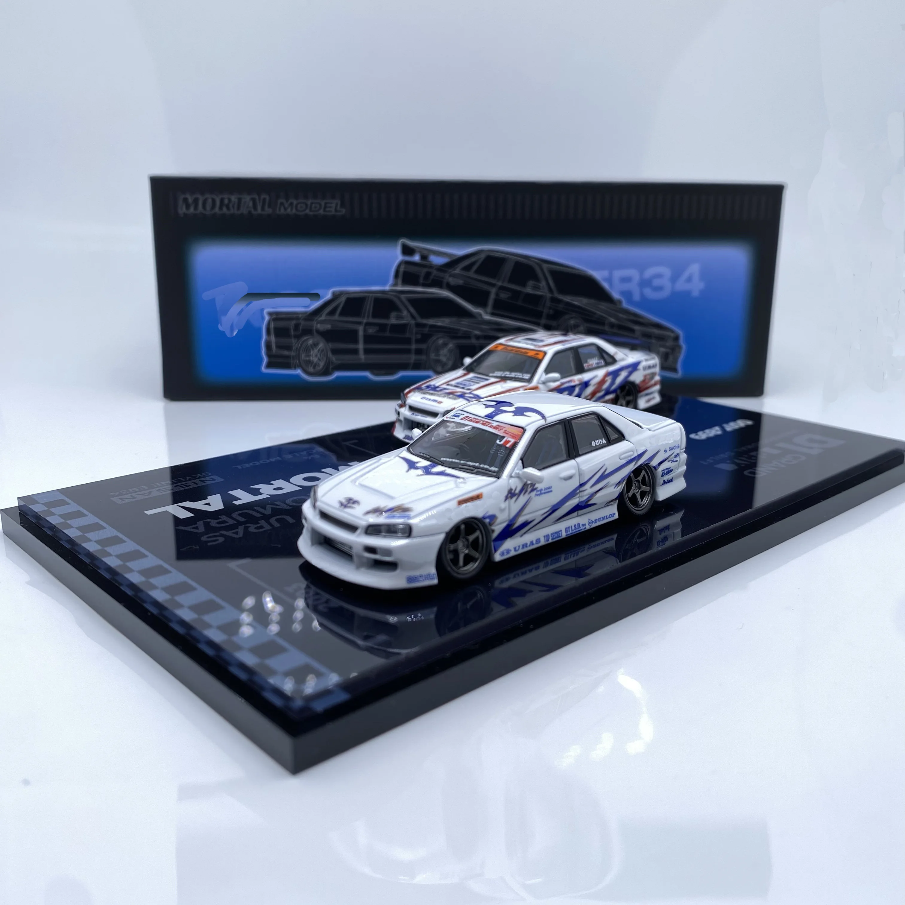 Model Model name: Mortal 1:64 D1gp Painted Blitz-Er34 Double Car Set (03/06 Style) (Limited To 899) Car Die-Cast Model True prop - Image 2