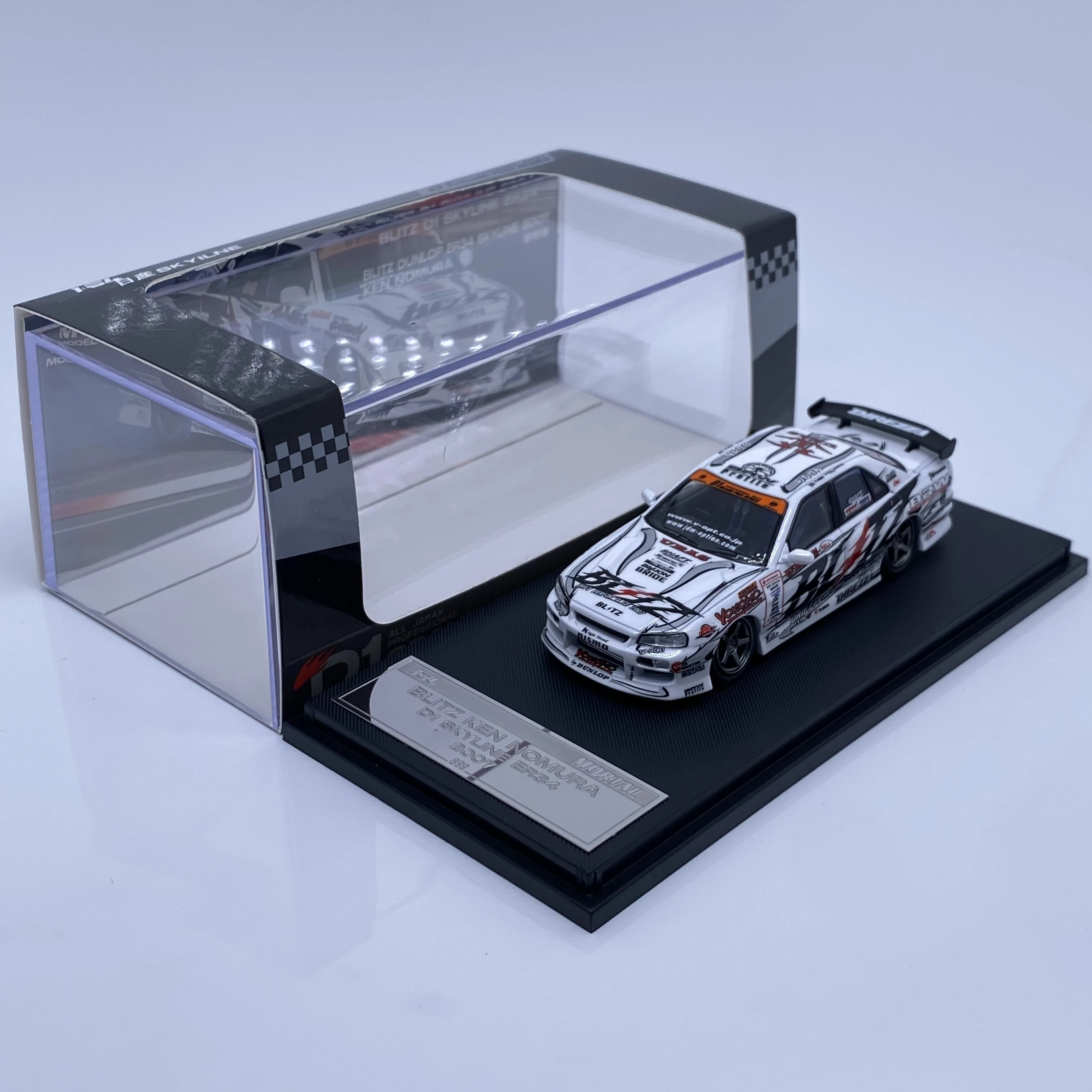 Mortal 1:64 D1GP Painted BLITZ-ER34 (07 Style) (Limited to 899) Diecast Car Model