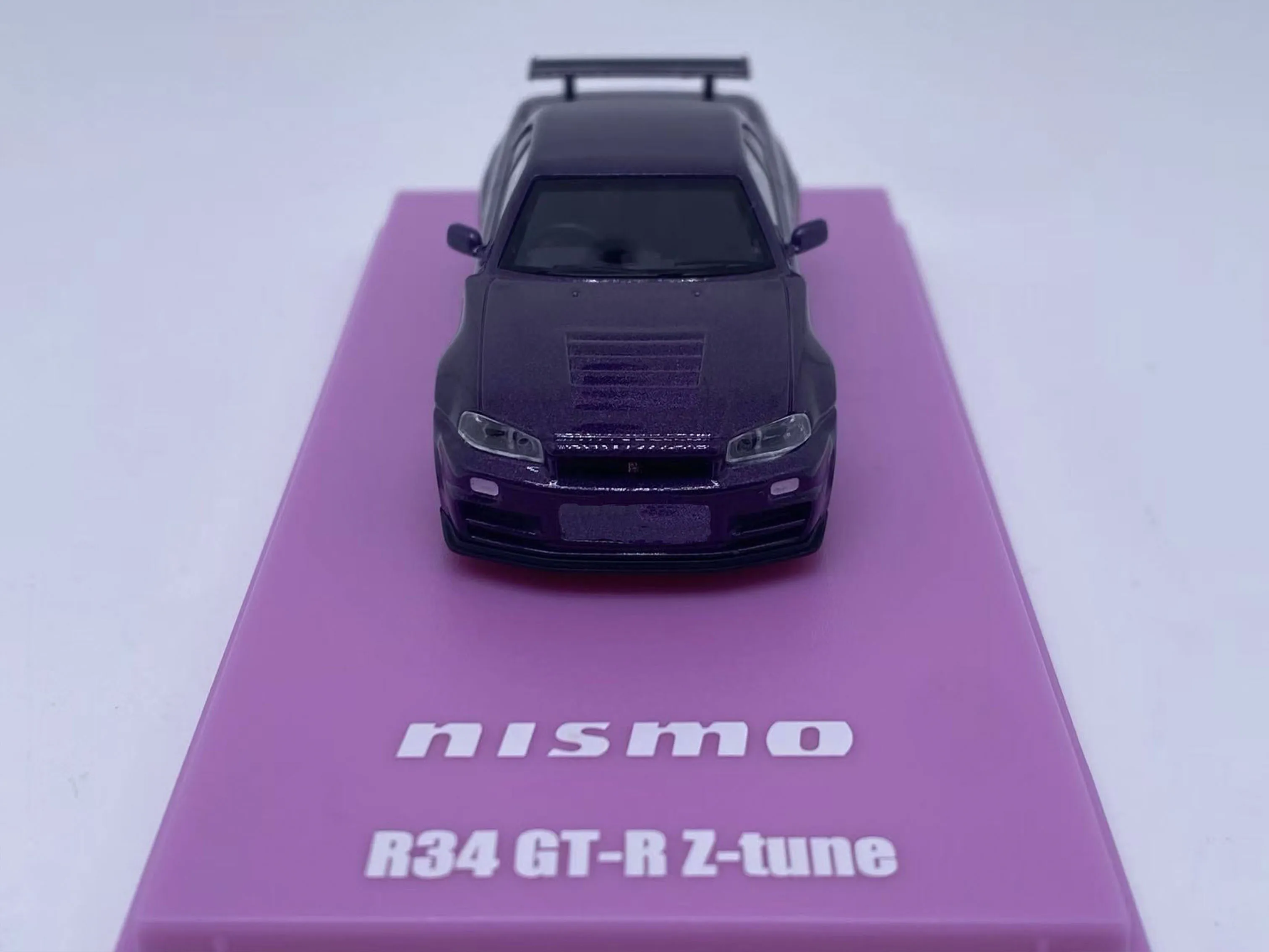 Kyosho 1:64 R34 GT-R Z-tune 2025 HEC Purple Diecast Model Car - Image 5