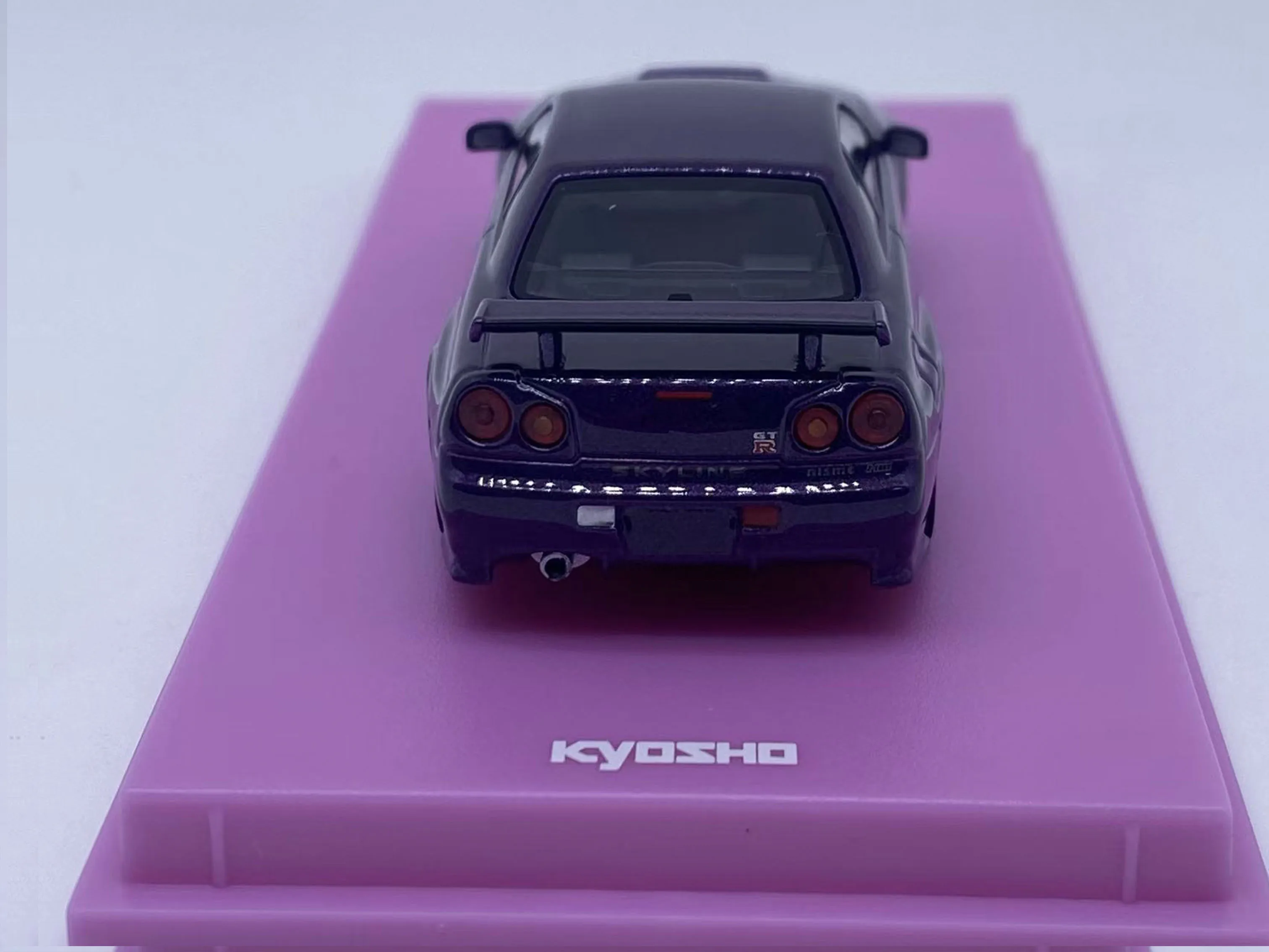 Kyosho 1:64 R34 GT-R Z-tune 2025 HEC Purple Diecast Model Car - Image 6