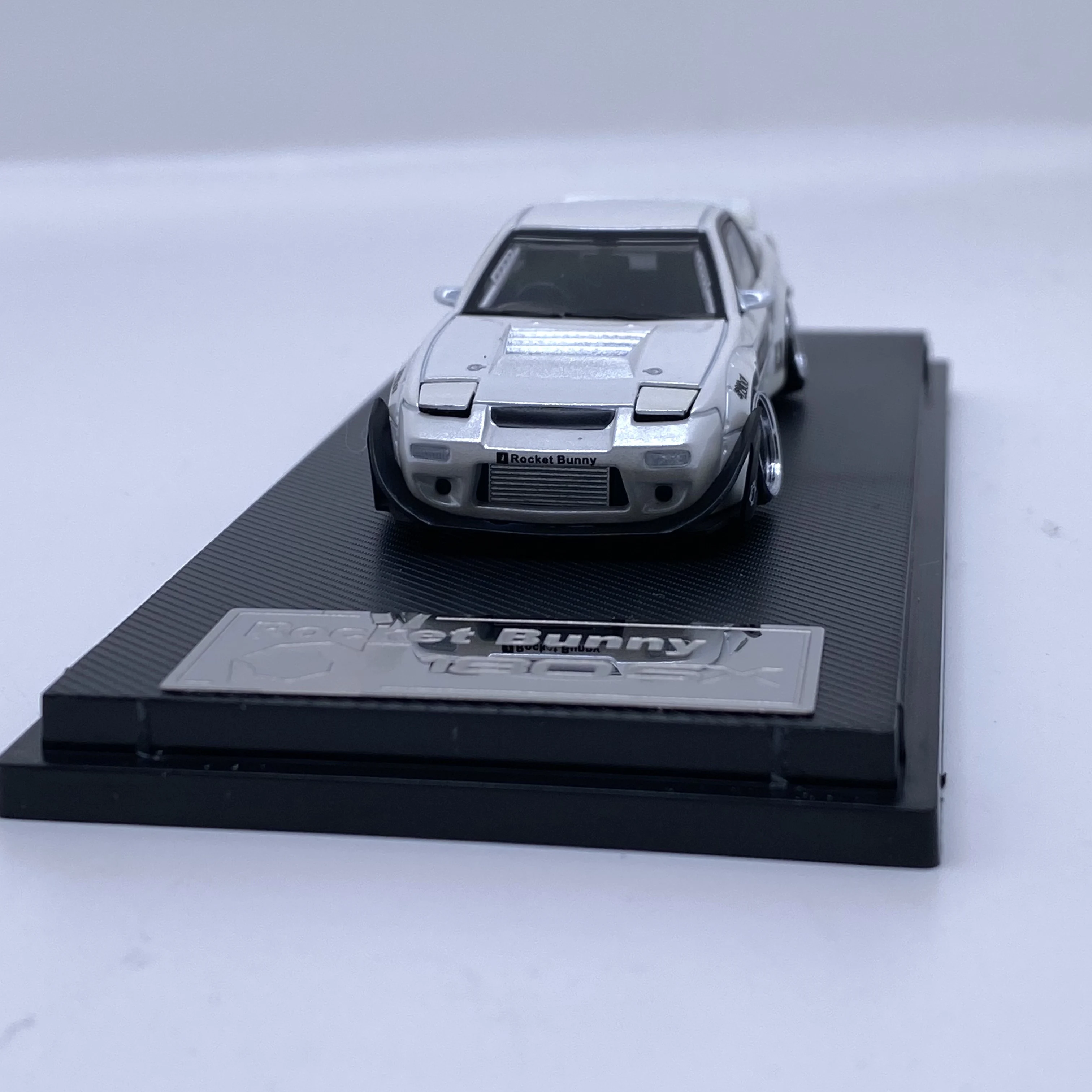 Micro Turbo 1:64 180SX Rocket Bunny Metal White Limited999 Diecast Model Car - Image 5
