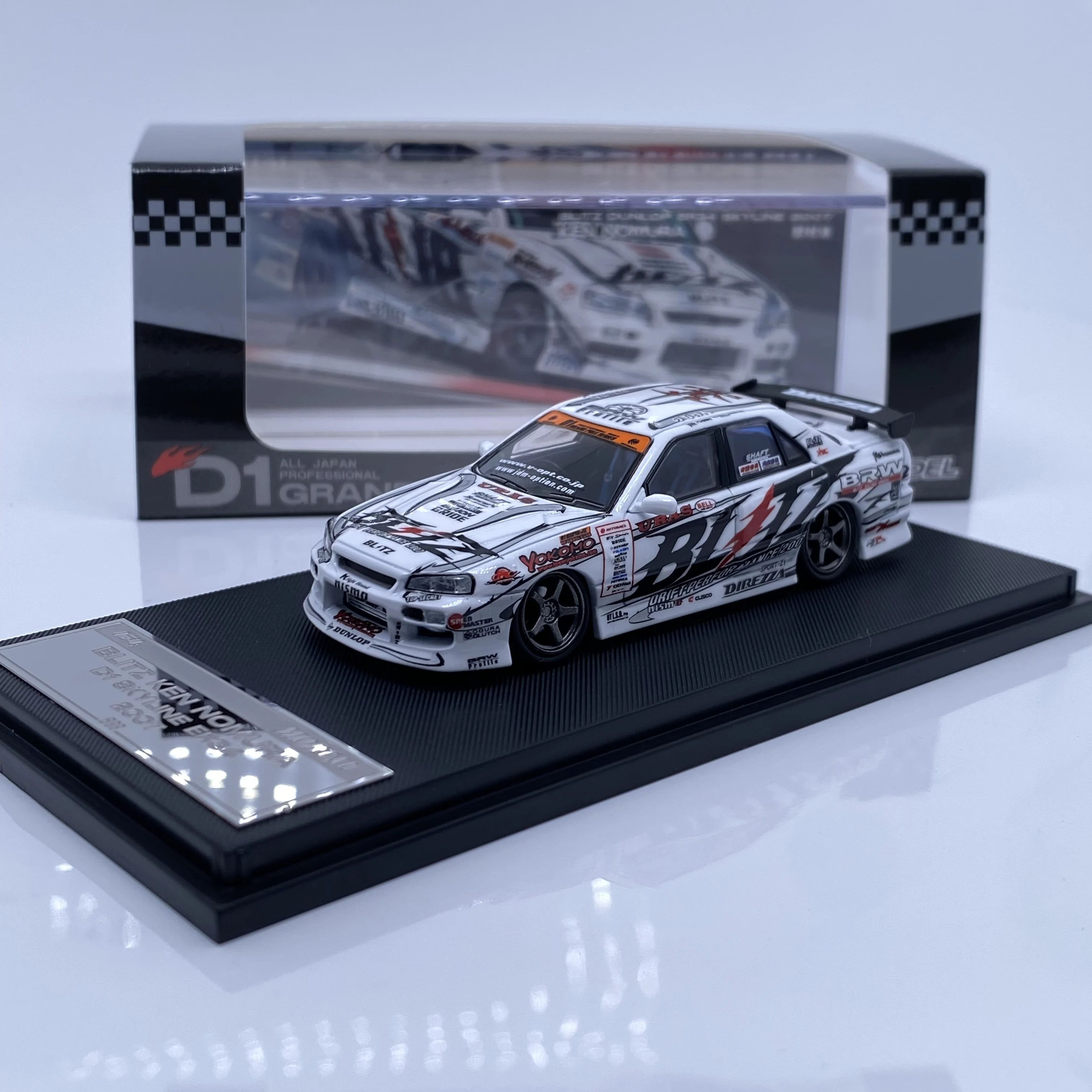 Mortal 1:64 D1GP Painted BLITZ-ER34 (07 Style) (Limited to 899) Diecast Car Model - Image 3