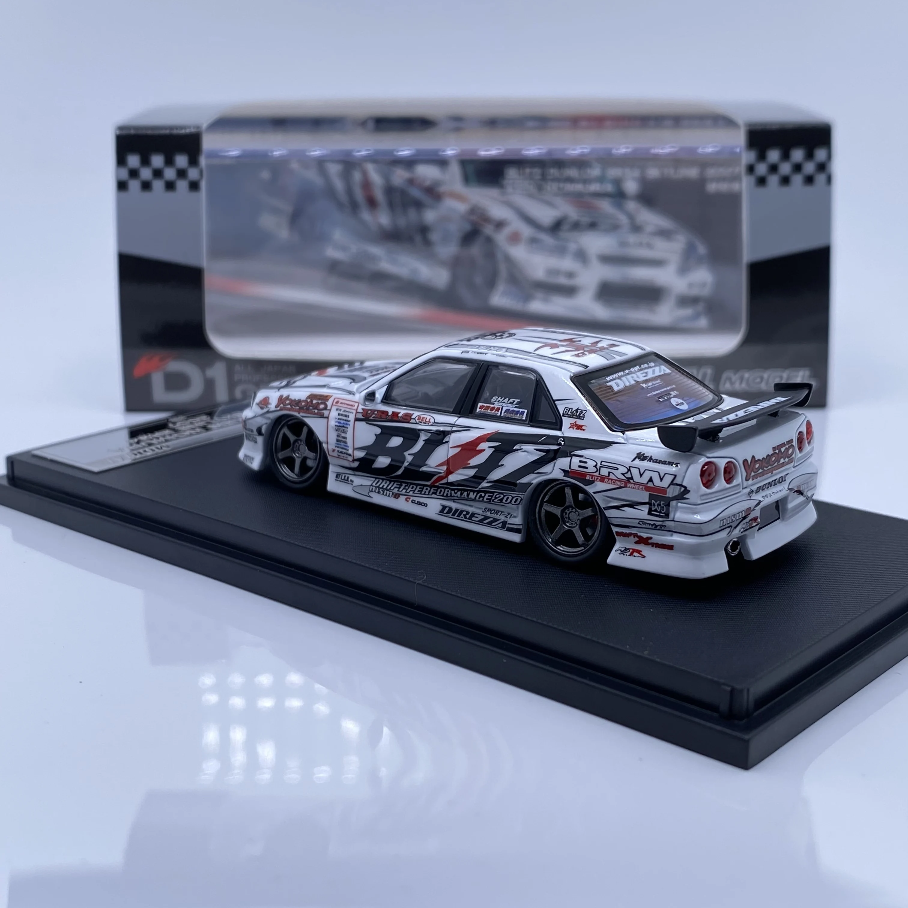 Mortal 1:64 D1GP Painted BLITZ-ER34 (07 Style) (Limited to 899) Diecast Car Model - Image 4