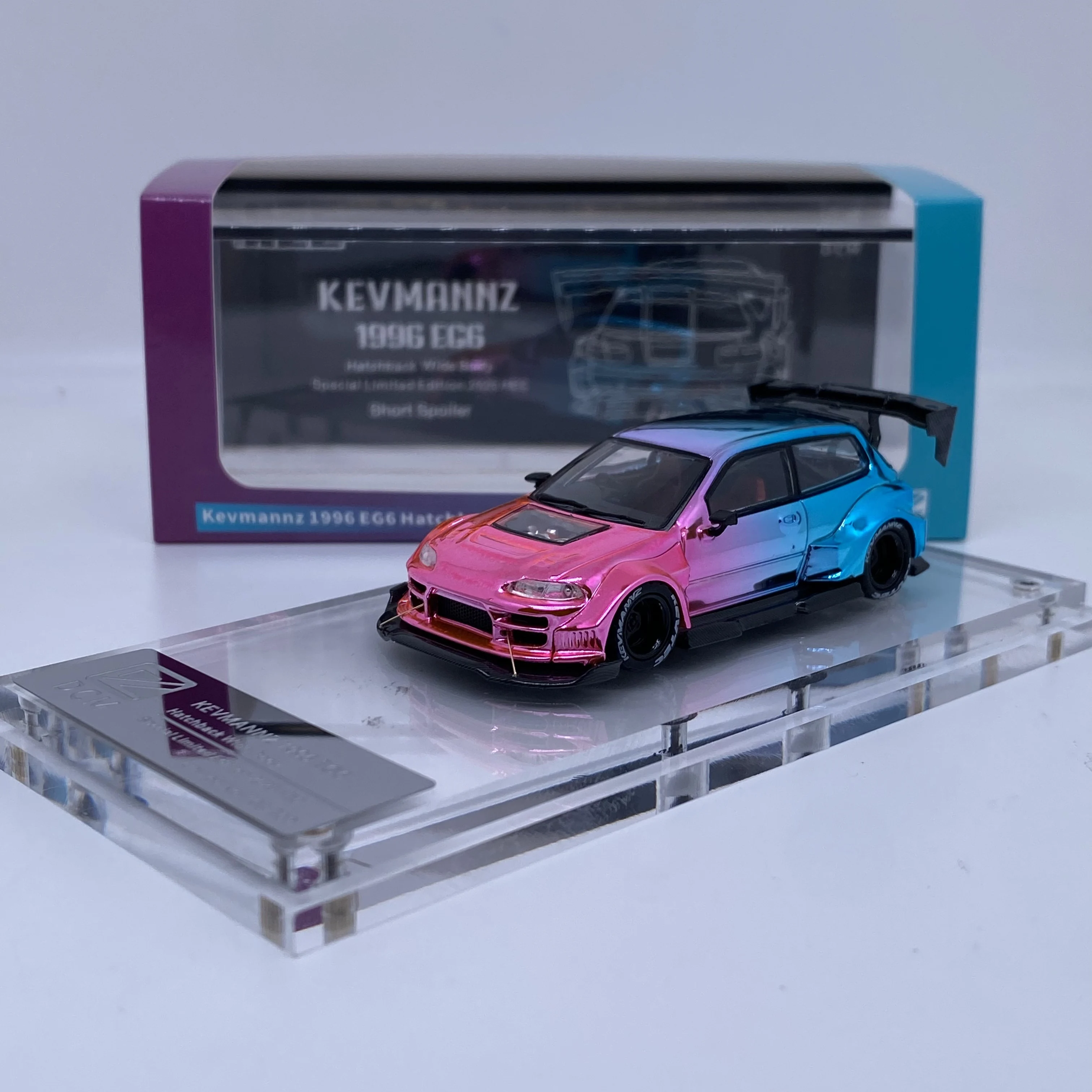 DCM Kevmannz 1996 EG6 Hatchback Wide Body Diecast Metal Model Gifts Signed Free Doll HOBBY EXPO CHINA 2025 - Image 3