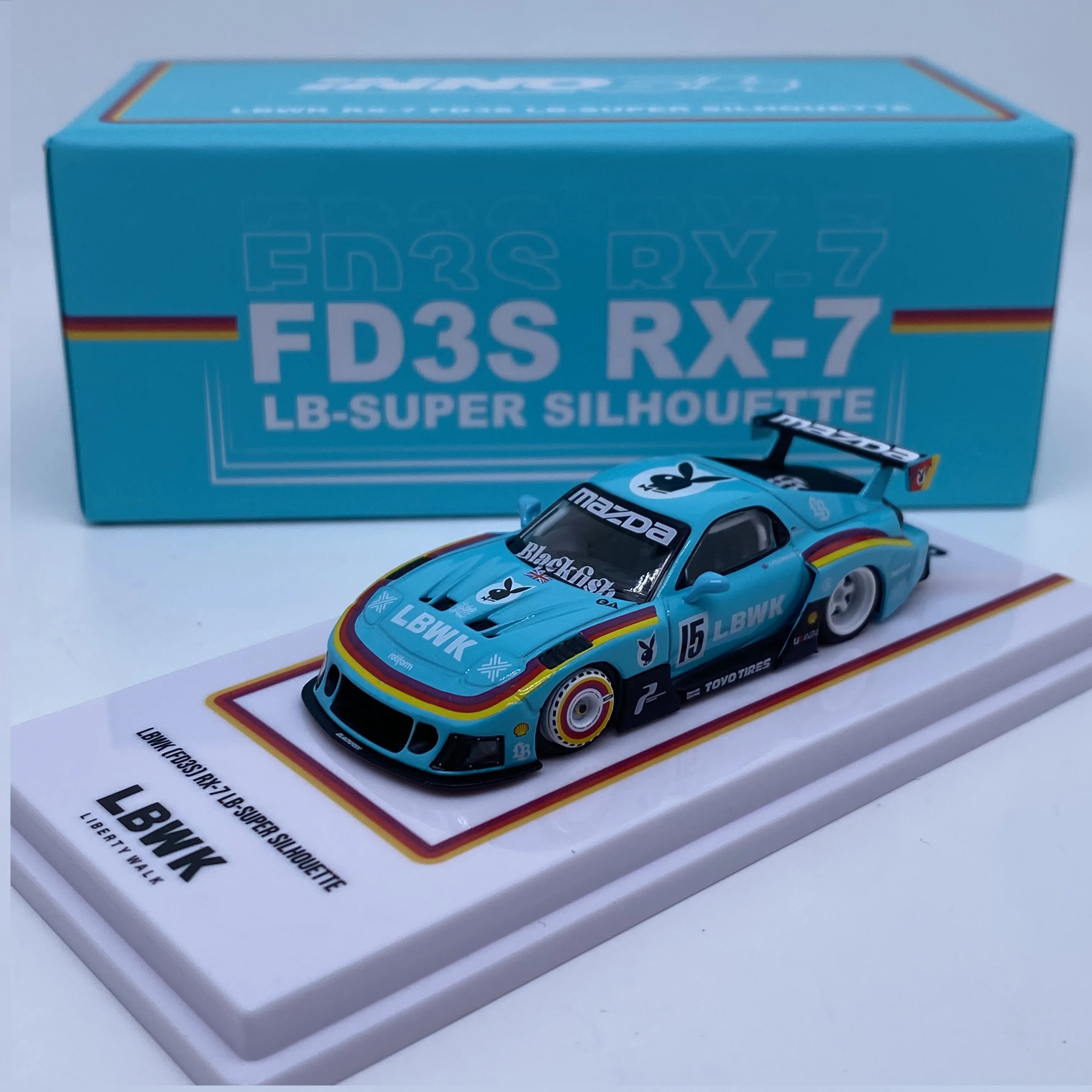 INNO 1/64 Beijing limited HEC Exhibition Rx 7 Hidden Plain Alloy Model - Image 4