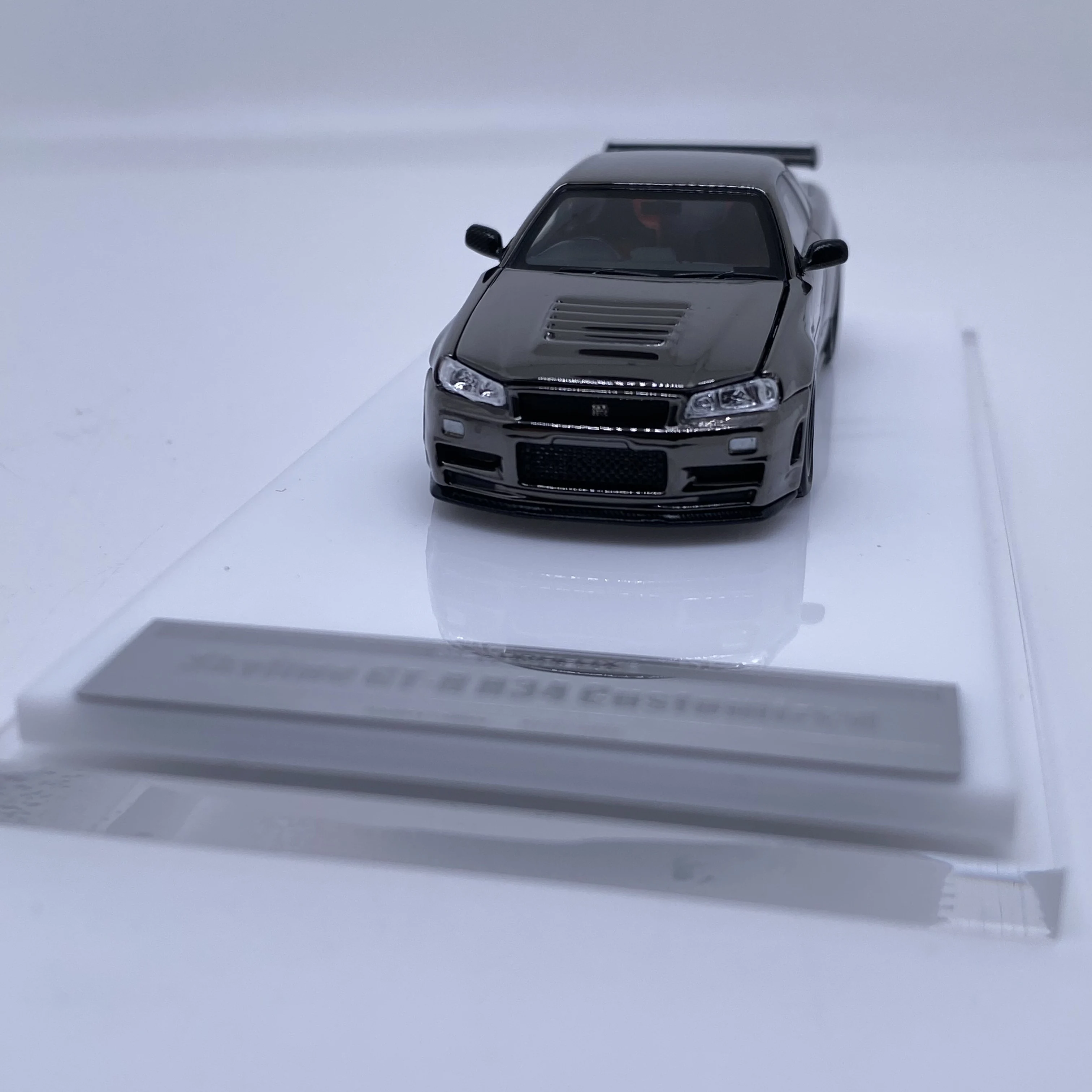 MOTORHELIX 1:64 Skyline GT-R(R34) Nismo Customized Beijing Exhibition HEC 2025 Exhibit limited alloy car model - Image 5