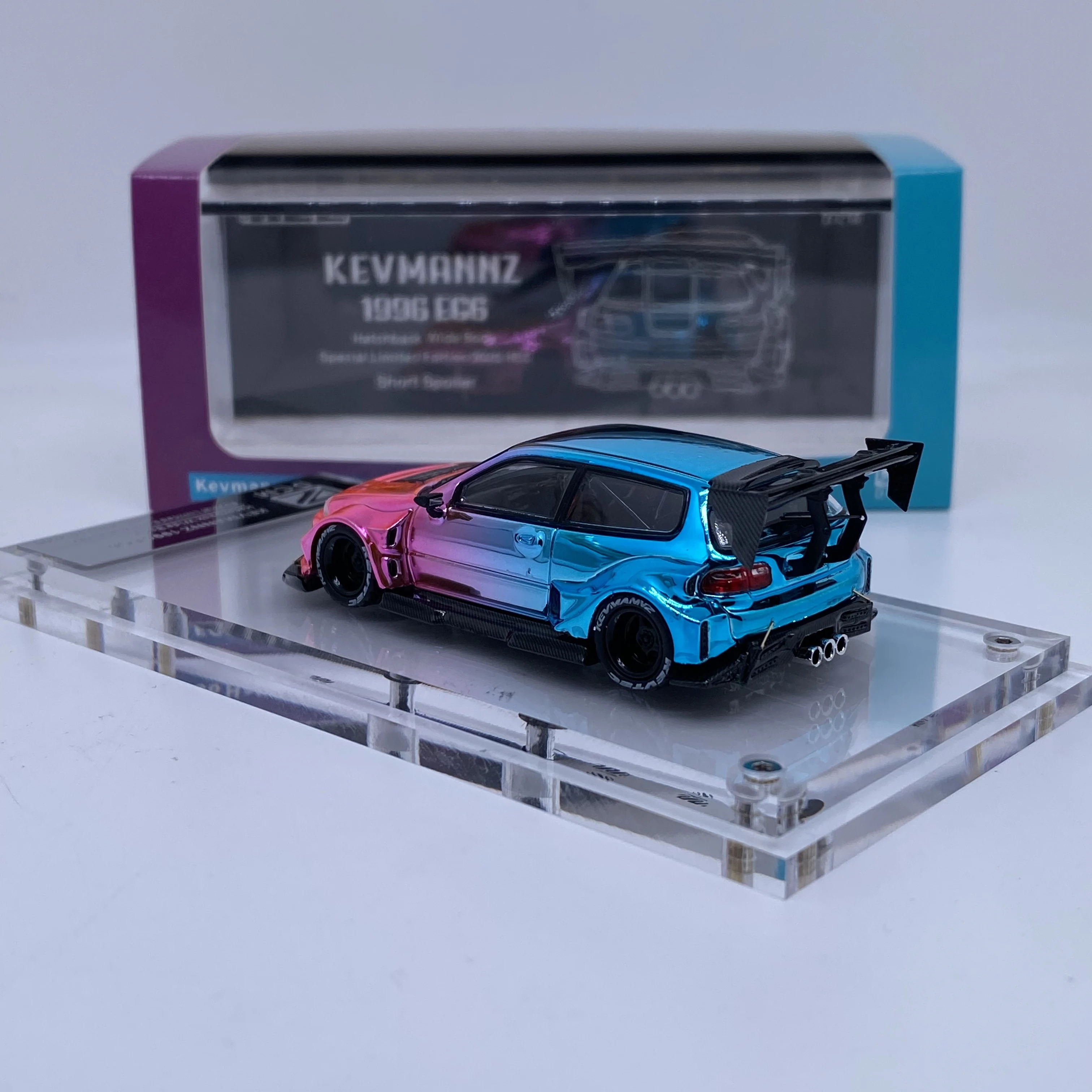 DCM Kevmannz 1996 EG6 Hatchback Wide Body Diecast Metal Model Gifts Signed Free Doll HOBBY EXPO CHINA 2025 - Image 4