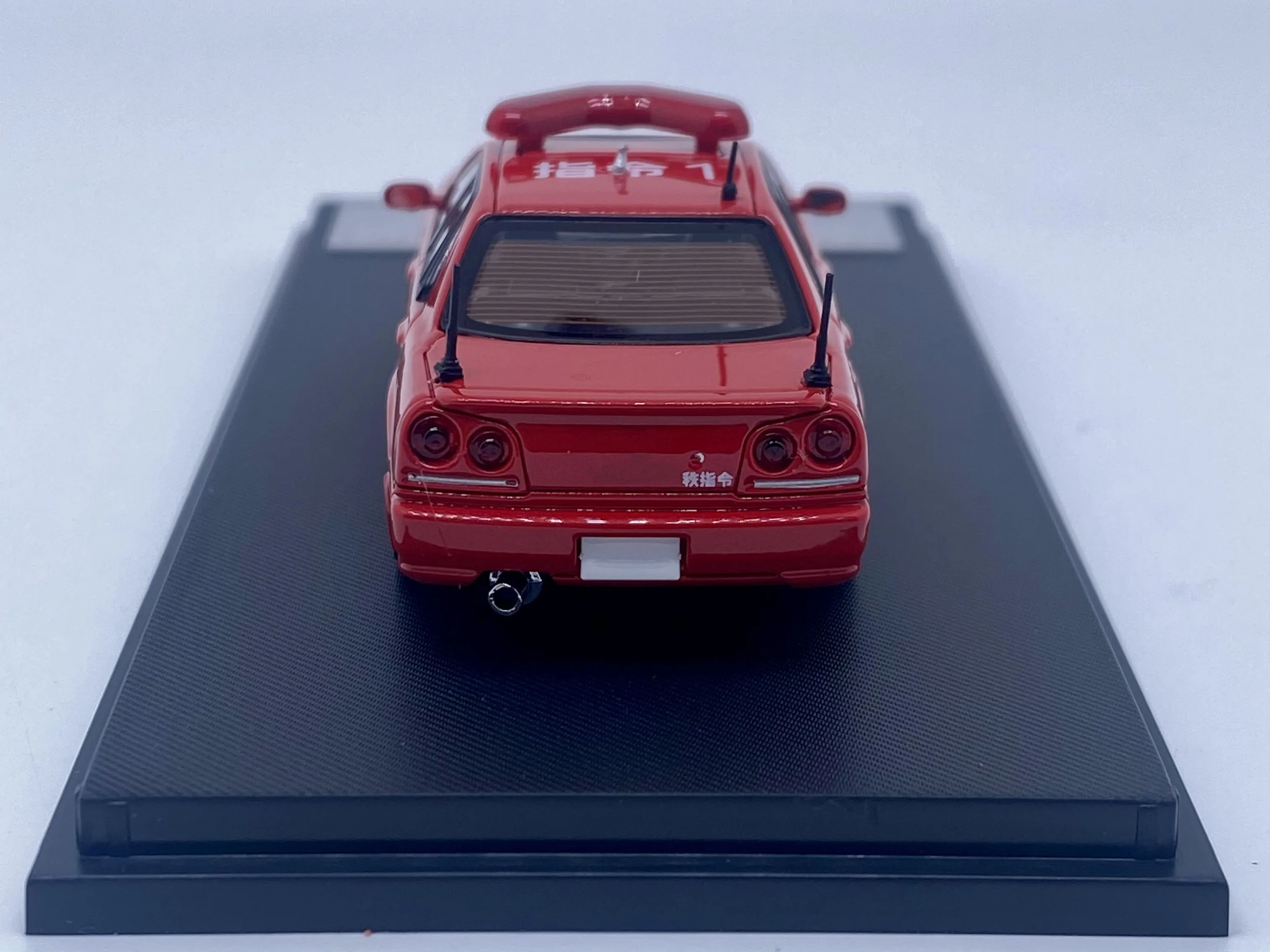 Mortal 1/64 Nissan Skyline R34 Fire Command Car Diecast - Image 5