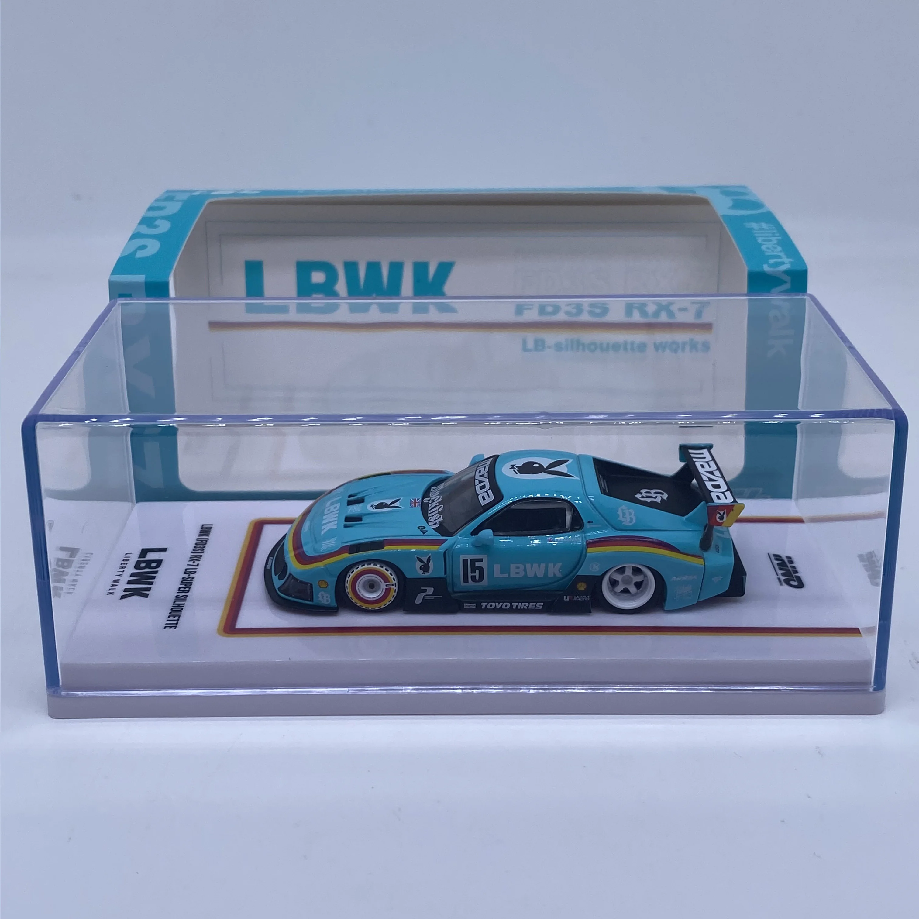INNO 1/64 Beijing limited HEC Exhibition Rx 7 Hidden Plain Alloy Model - Image 2