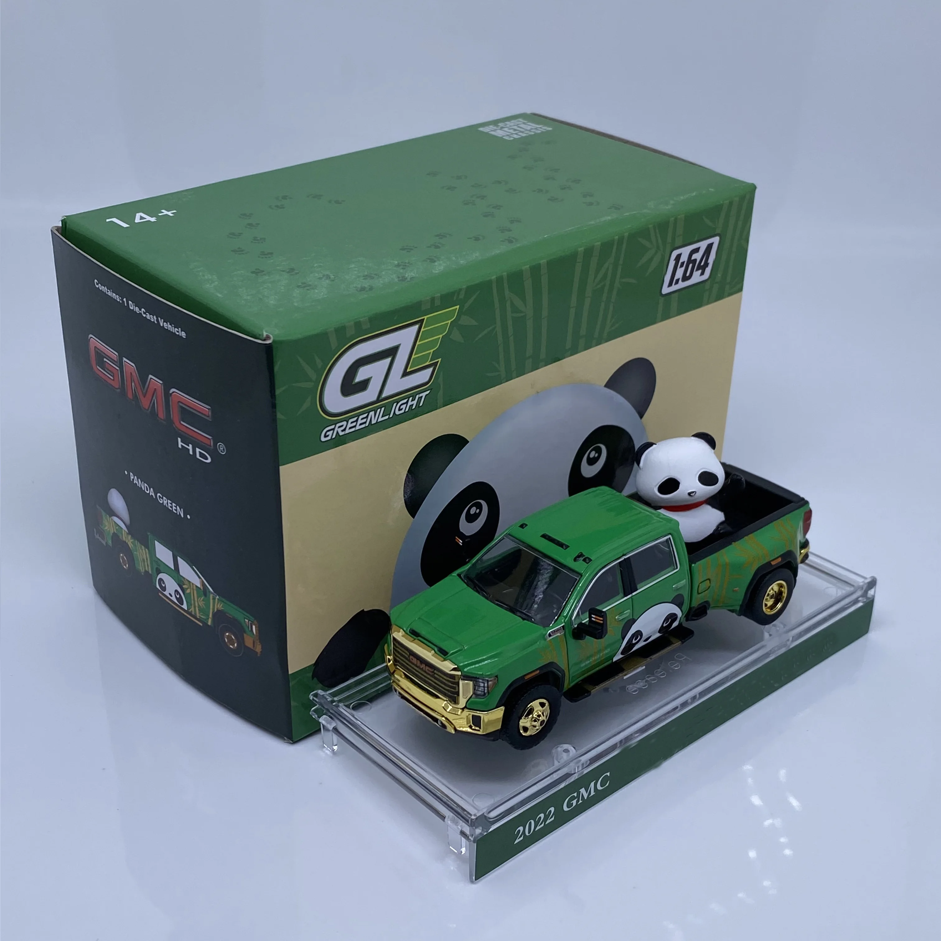 Greenlight 1/64 Hec Beijing Exhibition Limited Gmc Pickup Panda Limited Probability Of Hidden