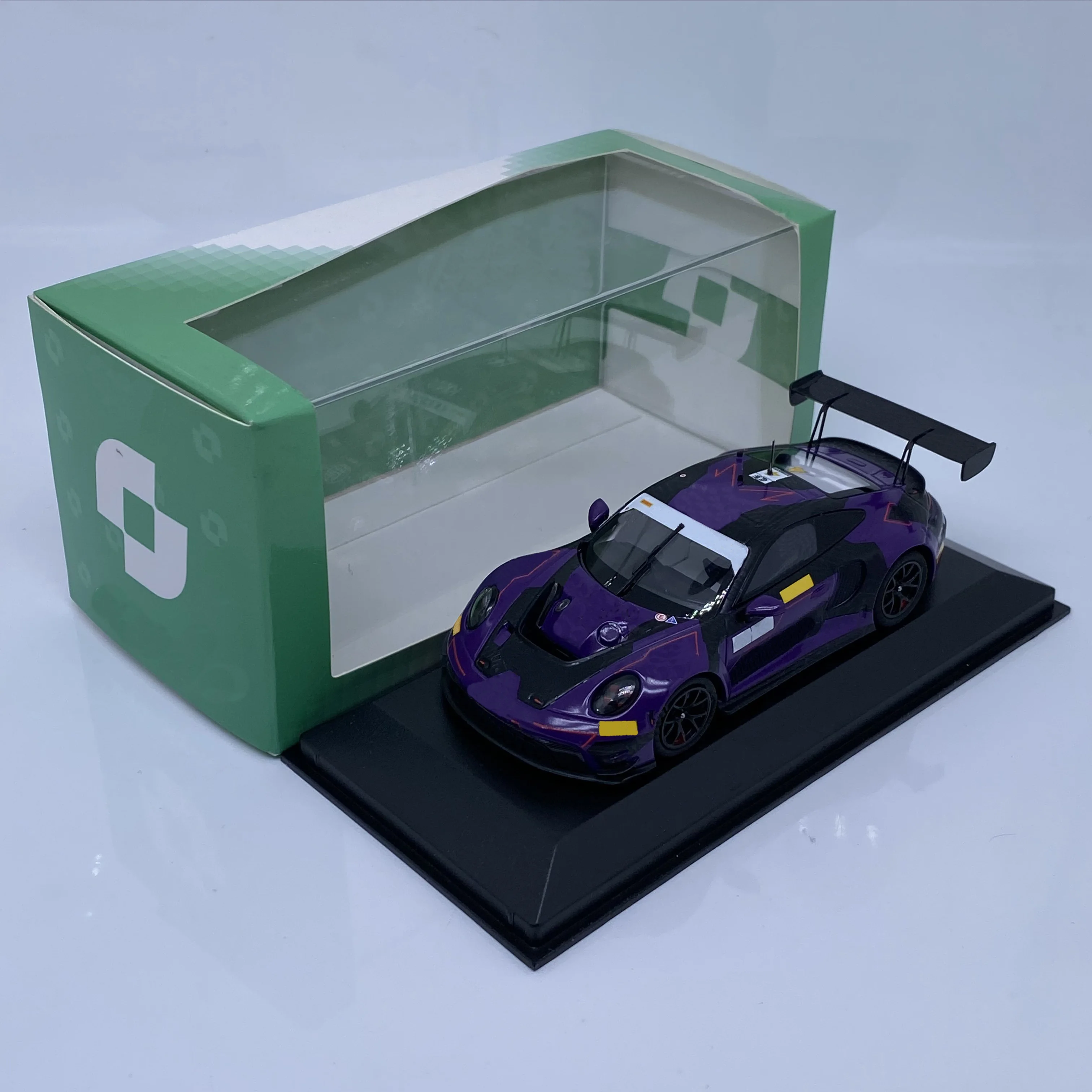 Kiloworks 1:43 911 GT3R Purple Alloy Car Model Gtwc Asia Team 4
