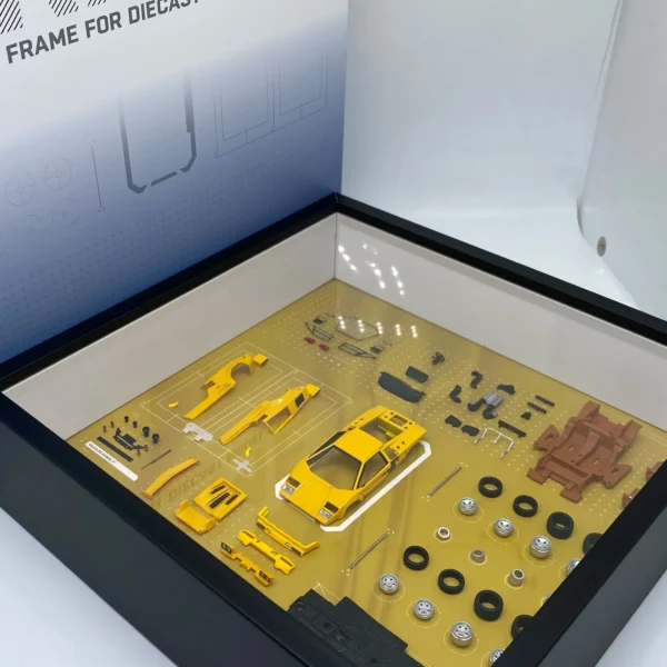 Findclassically 1/64 Countach LP5000 QV yellow parts photo frame - LP5000